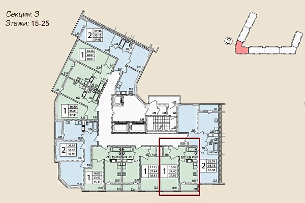 1-комнатная квартира г. Жуковский, ул. Гагарина, д.62